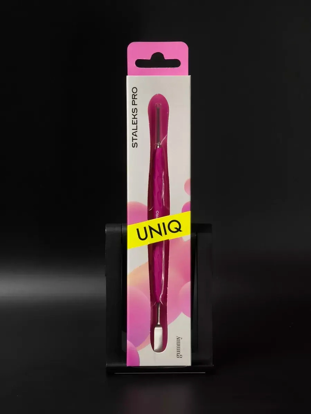 Пушер плоский прямой + кольцо Staleks Pro UNIQ PQ-11/1