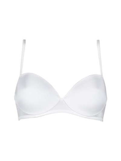 Бюстгальтер-балконет с формованной чашкой из микрофибры (Размер: 3B) (Цвет: кремовый)