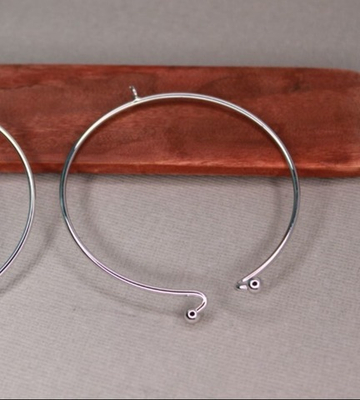 Браслет с двумя шариками и креплением для подвески широкий Южная Корея