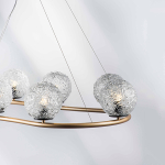 815283 Люстра BARI 8х10W(led) G9 ЗОЛОТО/ЧЕРНЫЙ МАТОВЫЙ