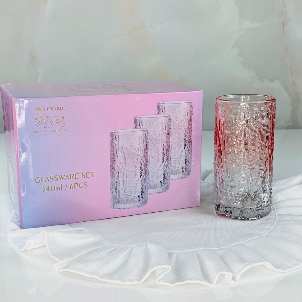 Lenardi 200-006 Набор из 6 стаканов 340мл. в под.уп.(х6)Стекло