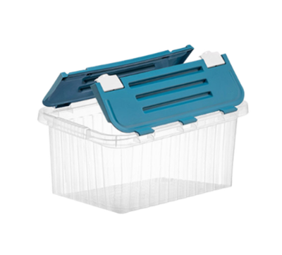 Ящик для хранения со створками прозрачный "Сплит" 10 лт