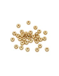 Бусина-Спейсер "Рондель" 2,9мм, золото (10 штук)