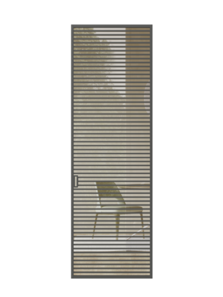 Раздвижная алюминиевая перегородка Minoli Split 15