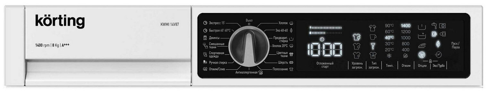 Встраиваемая стиральная машина Korting KWMI 14V87