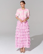 Юбка длины макси из премиального шифона