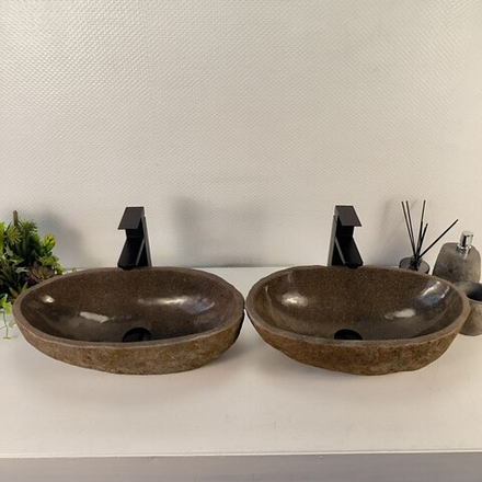 Раковина из речного камня ПАРА! RS-65543 51*28*15 0865