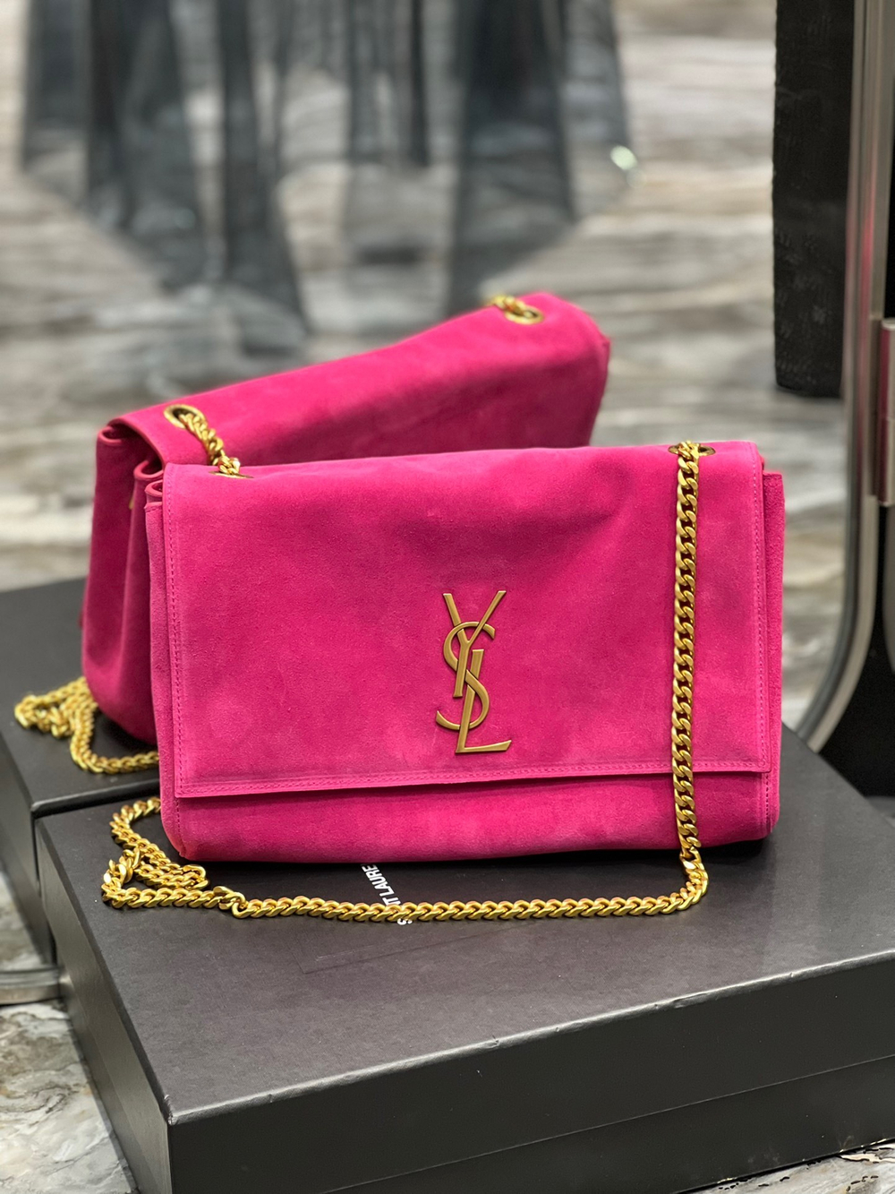 Saint Laurent Kate Medium Reversible Chain Bag 28 cm