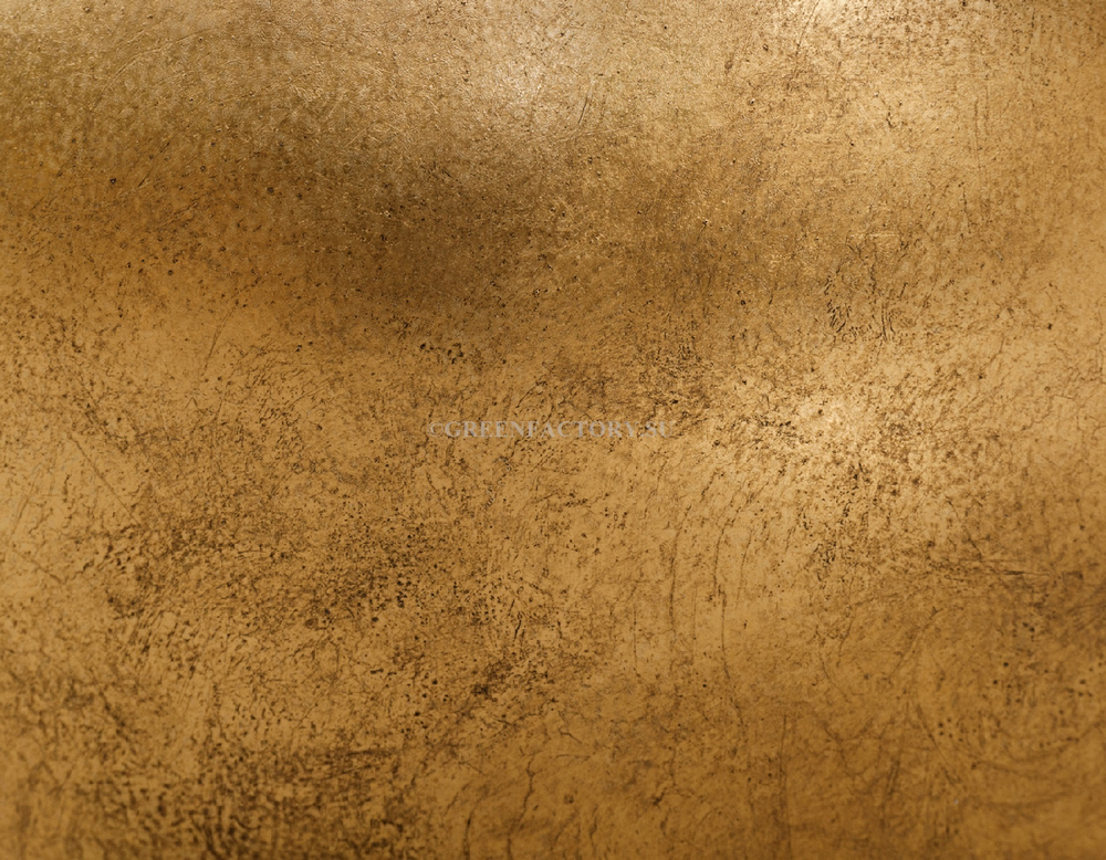 Кашпо TREEZ Effectory - Metal - Полусфера - Сусальное золото