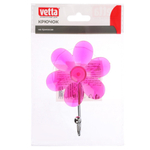 Крючок самоклеящийся "Прозрачный цветной" VETTA