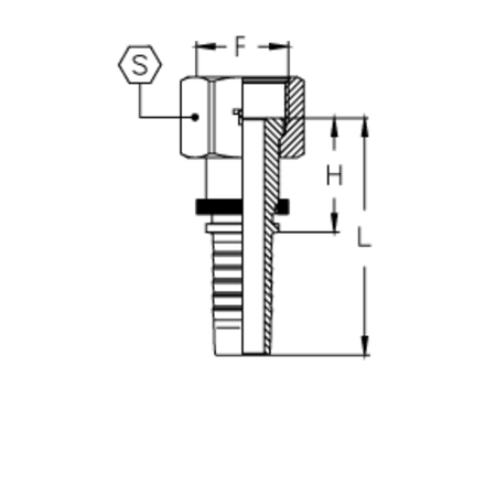 Фитинг DN 16 ORFS (Г) 1.3/16