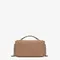 Сумка Fendi Baguette из ткани с логотипом Ff бежевый