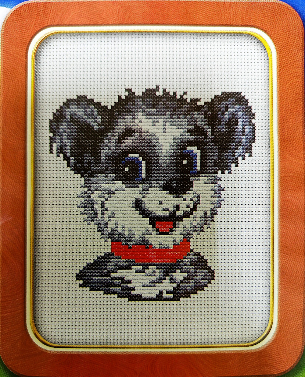 "Серый щенок"-087 вышивка