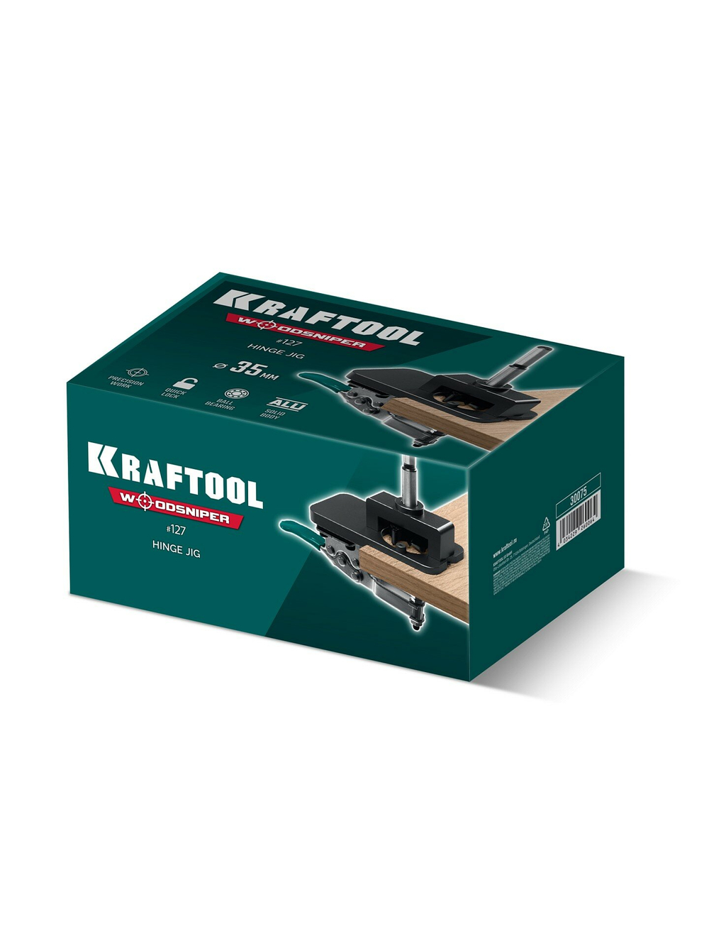 KRAFTOOL Woodsniper 127, 35 мм, кондуктор для мебельных петель (30075)