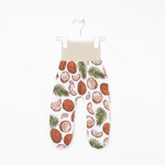 Ползунки детские, цвет белый/кокос, рост 56 см (Детская линия)