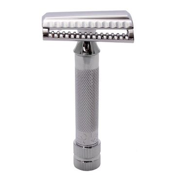 Т-образная бритва (станок) для бритья MERKUR хромированный, косой срез