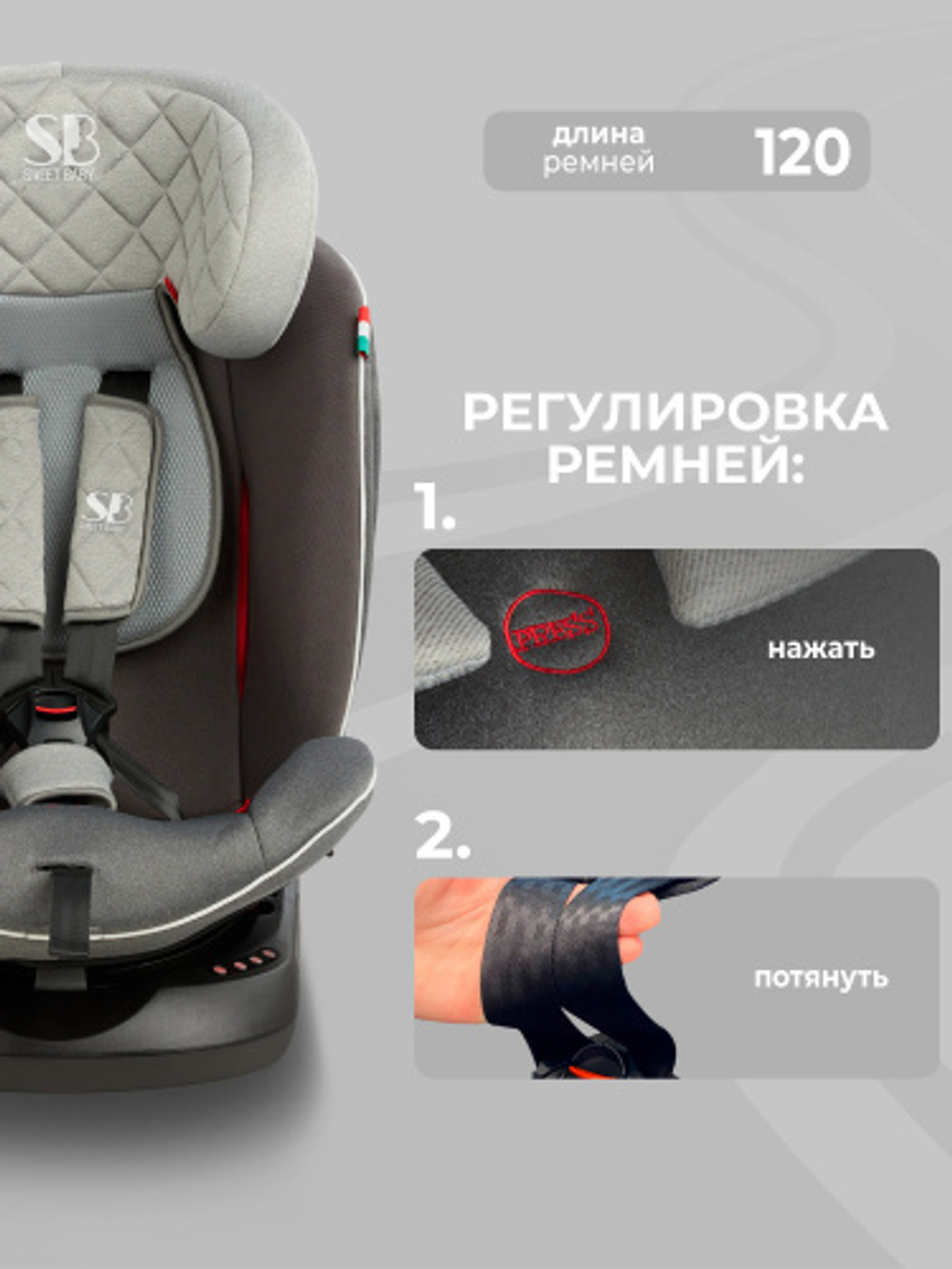 Автокресло  Sweet Baby Crosstour 360 SPS Isofix группа 0123 (0-36)