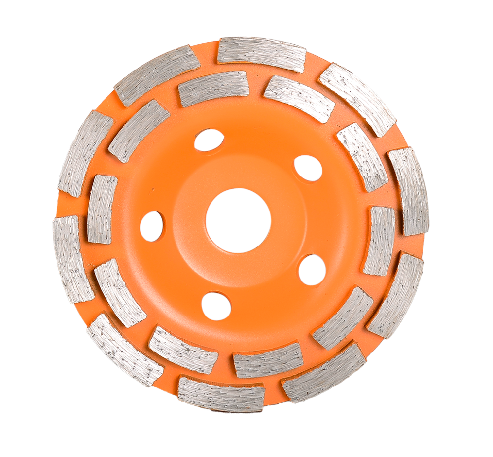 Чашка алмазная зачистная, 125 мм, двухрядная Вихрь