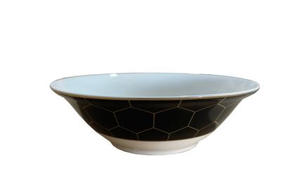 Салатник 15см Garda Decor Honeycomb черно-золотой