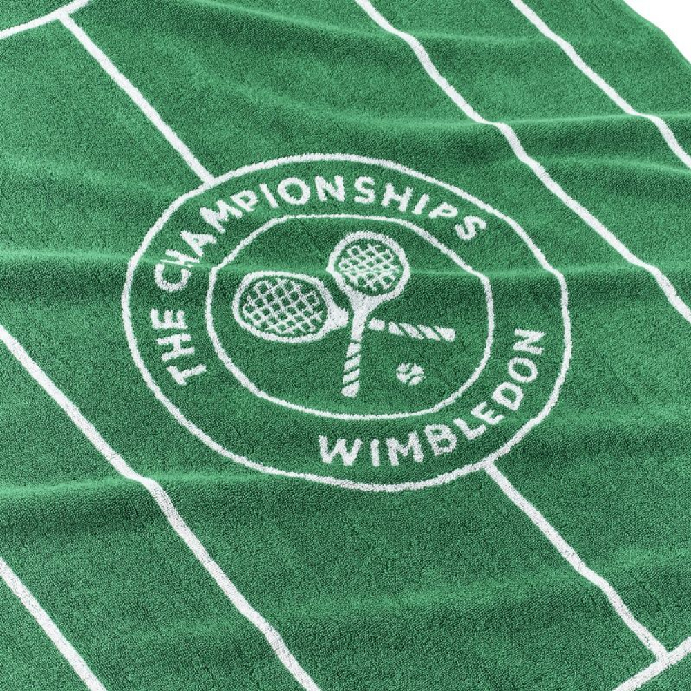Теннисное полотенце Wimbledon Tennis Court Cotton Bath - green