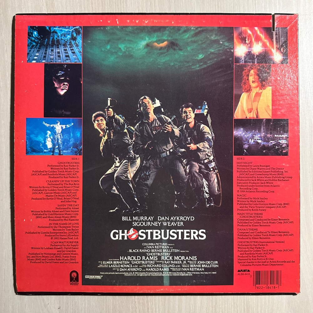 Ghostbusters Original Soundtrack Album (США 1984г.)
