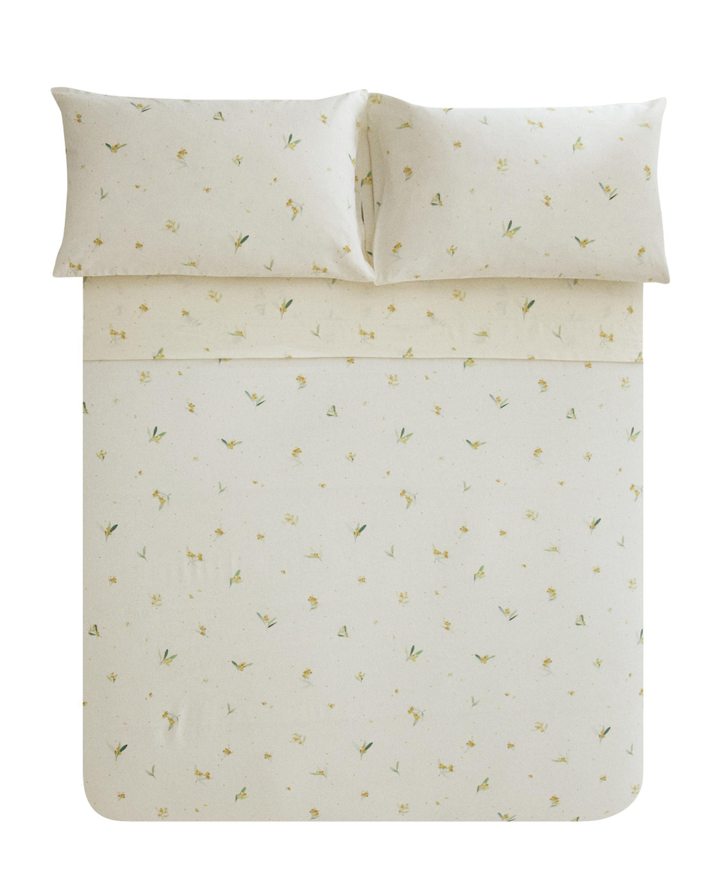 Пододеяльник Zara Home, лён 55%, хлопок 45%, с цветочным принтом, 7116/088