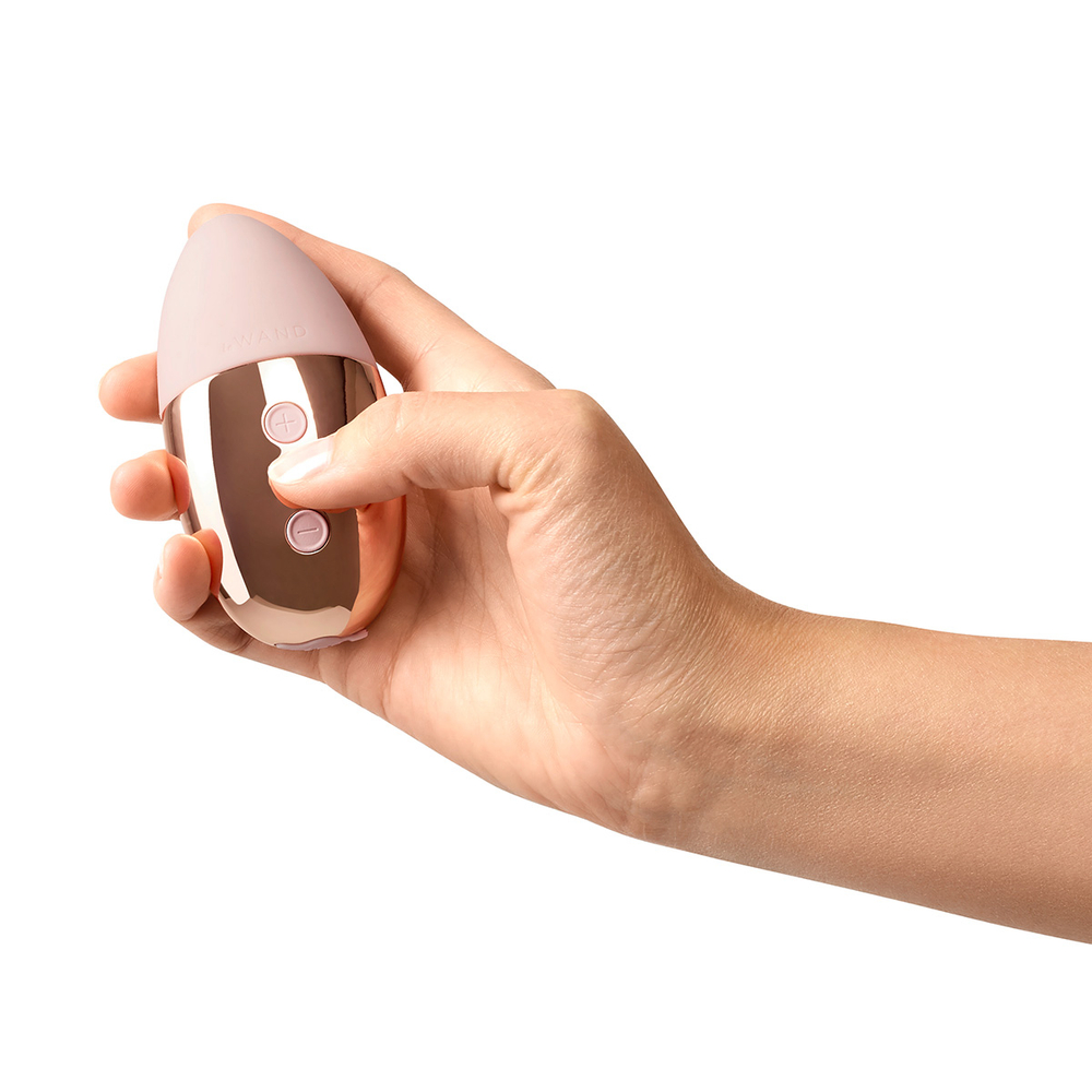 Утяжеленный премиум-вибратор Le Wand Point розовое золото