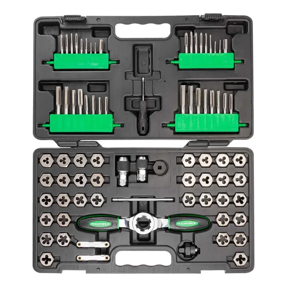 Набор метчиков и плашек 76пр. RockFORCE RF-M076-3