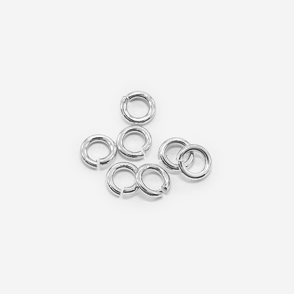 Колечки соединительные 5мм, толщина 1мм, родирование