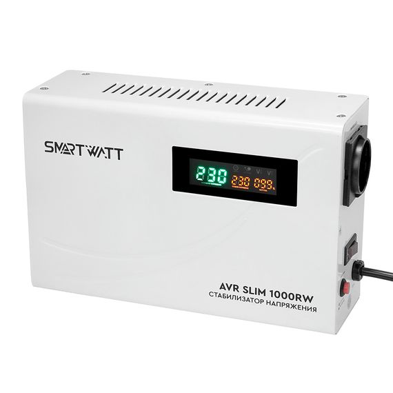 Настенный стабилизатор напряжения 1000 Вт SMARTWATT AVR SLIM 1000RW