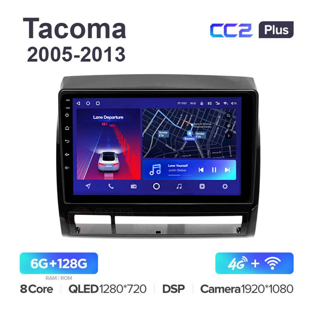 Teyes CC2 Plus 9"для Toyota Tacoma, Hilux 2005-2013