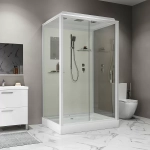 Душевая кабина Niagara Standart ST100/80/15Q 100х80 стекло прозрачное/профиль белый
