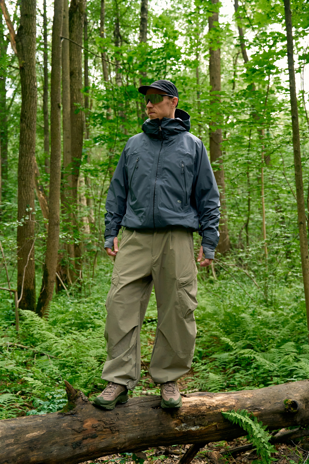 Брюки Nothomme Blue Outdoor Water-Repellent Adjustable Cargo Pants "Grey Khaki"