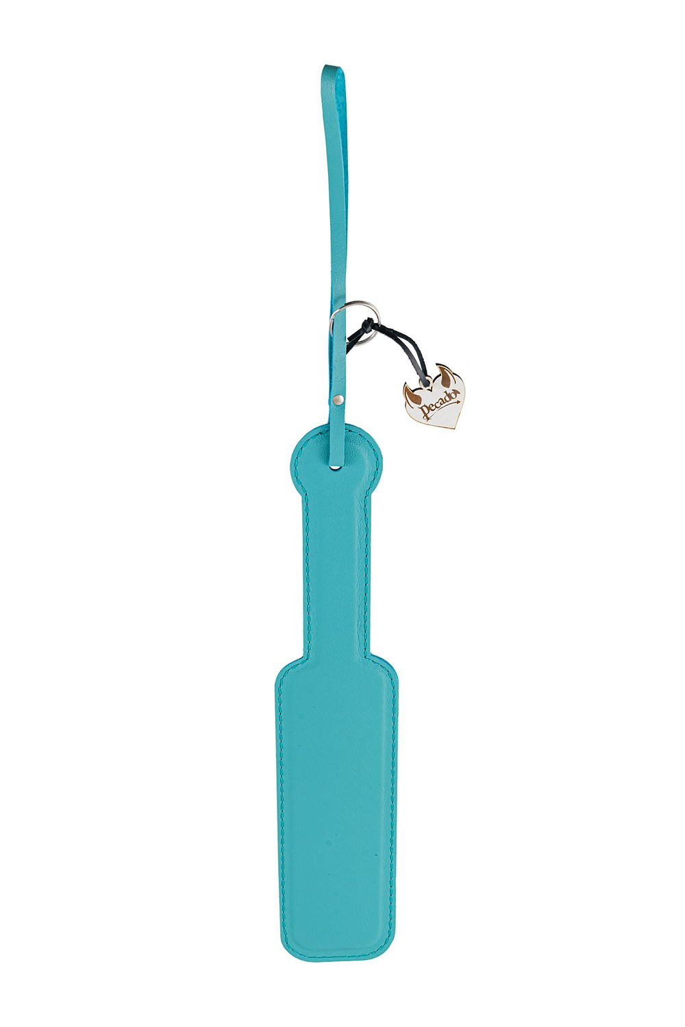 Голубой кожаный пэддл - 37 см.