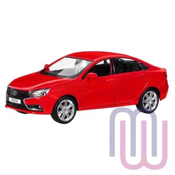 МОДЕЛЬ МАШИНЫ 1/24 LADA VESTA СЕДАН КРАСНЫЙ
