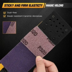 Затирочная машинка HYVST ks-06-150-3.0(ход 3.0мм) многофункциональный Электрическая эксцентриковая бесщеточная шлифмашинка