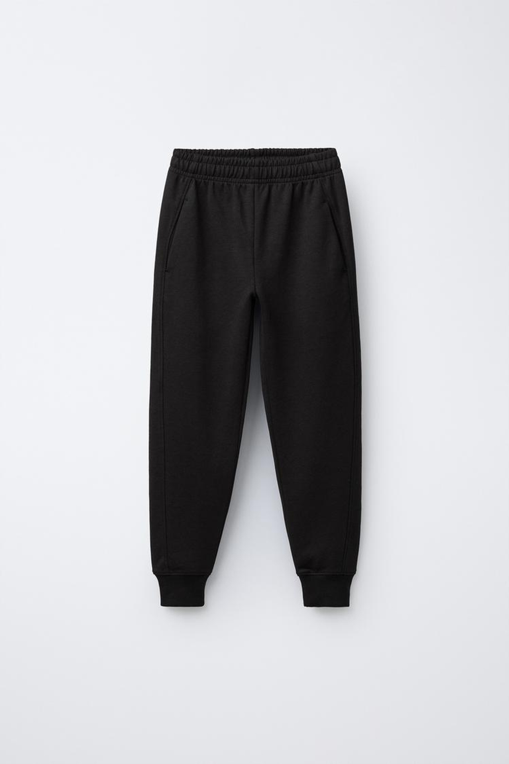 ZARA КОМПЛЕКТ ИЗ ТОЛСТОВКИ И БРЮК-ДЖОГГЕРОВ, ЧЕРНЫЙ