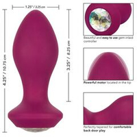 Фиолетовая анальная вибропробка 10,75см с кристаллом California Exotic Novelties Vibrating Crystal Probe SE-0385-17-3