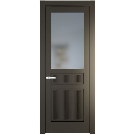 Фото межкомнатной двери эмаль Profil Doors 2.3.2PM перламутр бронза стекло матовое