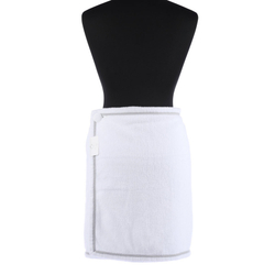 Килт для бани мужской 70х129 Abyss & Habidecor Саксо 992 белый с серым кантом