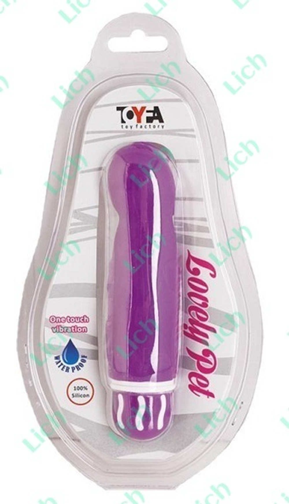 Фиолетовый мультискоростной вибромассажер  Любимая зверушка