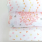 SwaddleDesigns Набор пеленок муслин 3 шт. - Heavenly Floral Pinks with Touch of Gold Shimmer