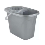 Ведро "Etna" прямоугольное с отжимом МОП 8л (серый)