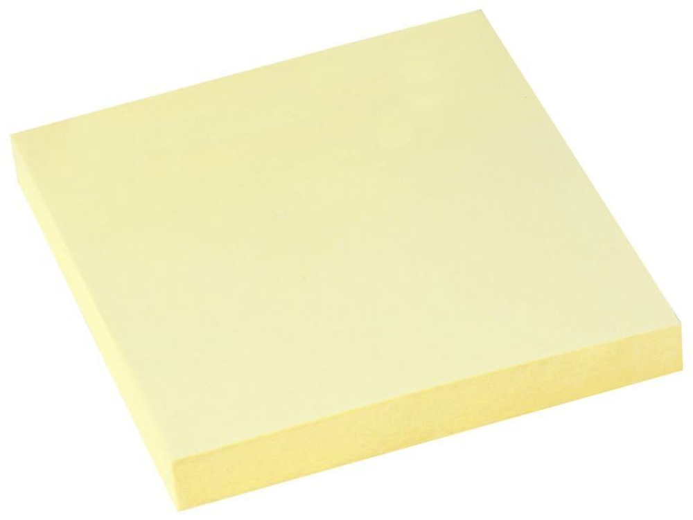 126496 Блок самоклеящийся (стикеры) STAFF 76*76мм, 100 листов, Желтый