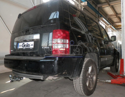 Фаркоп оцинкованный Galia J009C для Jeep Cherokee 2007-2013, Dodge Nitro 2007-2012(паспорт и сертификат в комплекте)(без электрики)