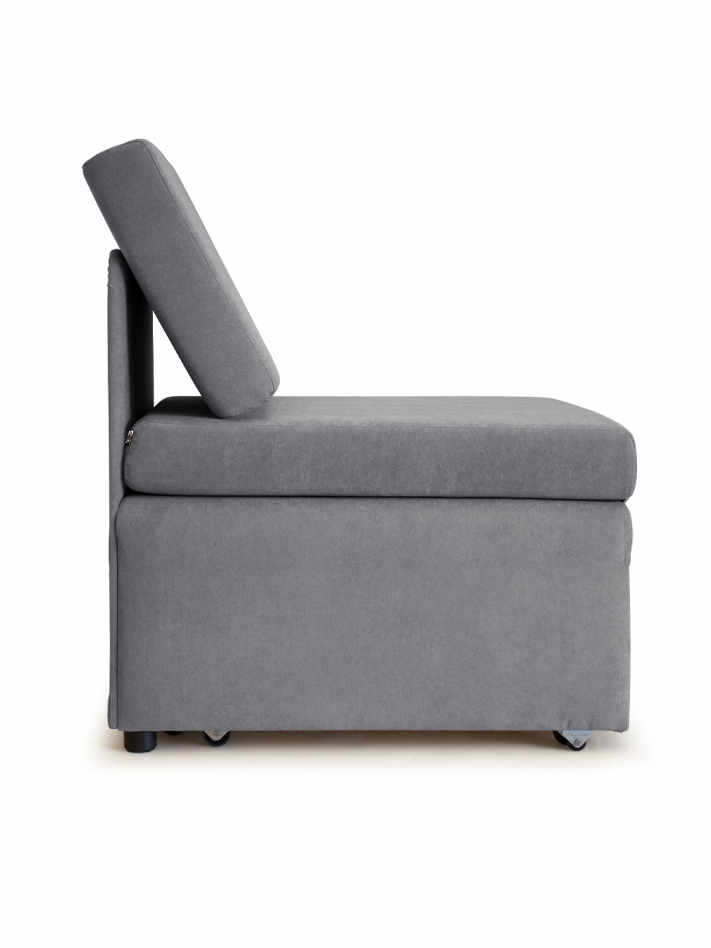 Кресло-кровать "Миник" 70 см, велюр Dream Grey