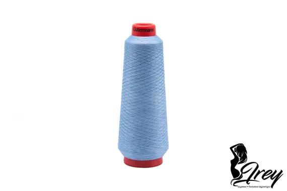 Нитки Guetermann PIUMA 160/5000 м, текстурированное микроволокно, голубой