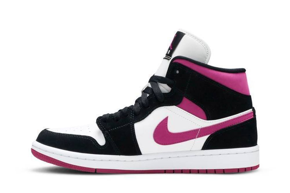 Кроссовки Jordan Air Jordan 1 Mid Magenta (Женская размерная сетка)