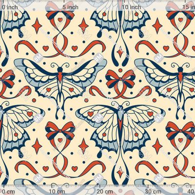 Винтаж. Бабочки в стиле ар-деко. Богемный мистический узор by Sofiya 429 DPI