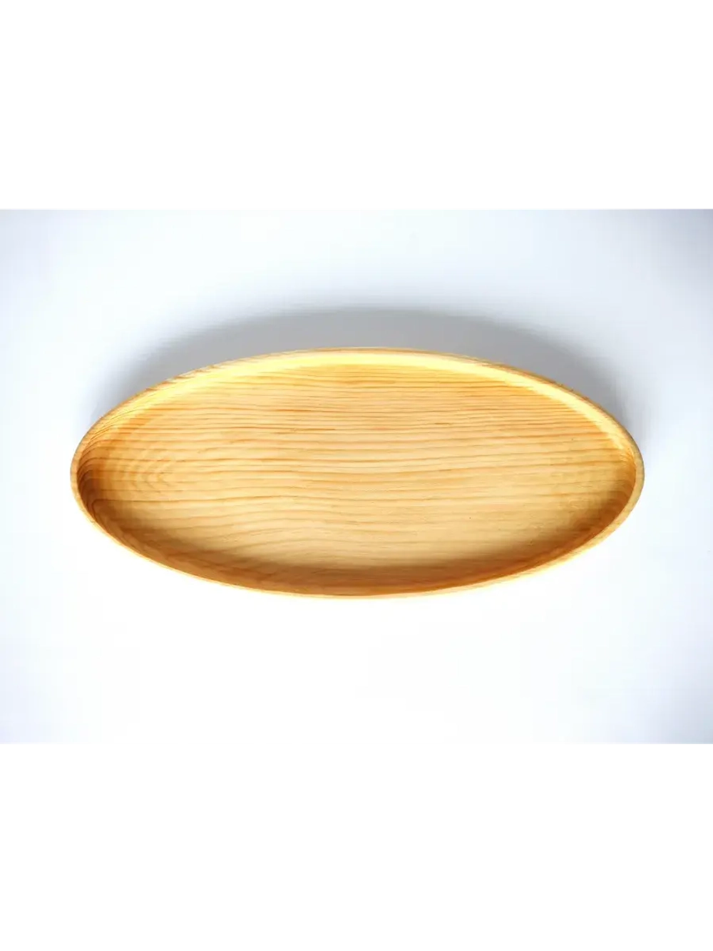 Поднос деревянный овальный